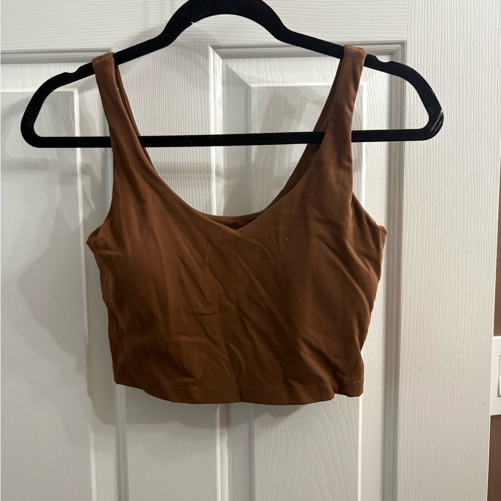 Brown Cropped Tank Top